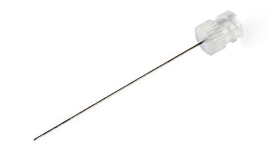 Kel-F Hub Needle (KF) point style 5, 51mm length 26 gauge (Conical needle with side port)