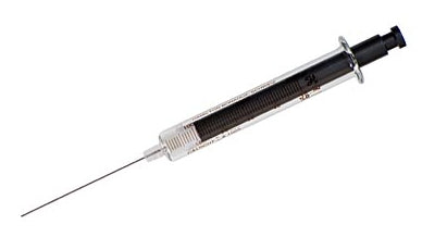 Hamilton 5 mL, Model 1005 LTN CTC Syringe (13.6 mm), Cemented Needle, 22 gauge, 56 mm, point style 3, (blunt tip)