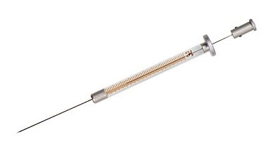 Hamilton Syringe 10 µL, Model 701 CTC Syringe (6.6 mm), Fixed Needle, 23s gauge, 51 mm, point style AS, (cone tip)