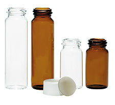 40mL, Clear Glass 0.01" White PTFE/0.09" Clear Silicone, Class 200, EPA VOA Vial Assembled Kit