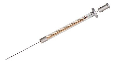 Hamilton Syringe 10 µL, Model 701 CTC Syringe (6.6 mm), Fixed Needle, 23s gauge, 51 mm, point style 2, (bevel tip)