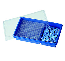 2mL Clear Glass, Light Blue, Polypropylene, Blue PTFE/White Silicone, Pre-slit, Pre-slit, Target 10-425 Convenience Kit