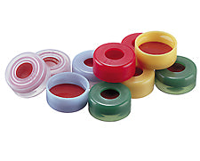 11mm Snapcap Closure Clear Polypropylene, PTFE/Red Rubber, Target Snap-It