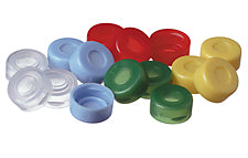 11mm Snapcap Closure Yellow Polypropylene, Red PTFE/White Silicone/Red PTFE, Target Snap-It