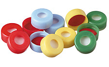 11mm Snapcap Closure Blue Polypropylene, Red PTFE/White Silicone, Target Snap-It