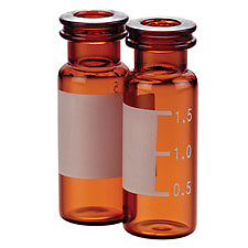 2mL, Amber Glass I-D, 12x32mm, Flat Base, Target Snap-It 11mm Crimp/Snap Vial