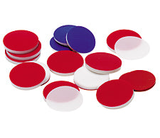 T/S/T SEPTA 50MIL 13-425 CAPS, 13mm Septum, Red PTFE/White Silicone/Red ...