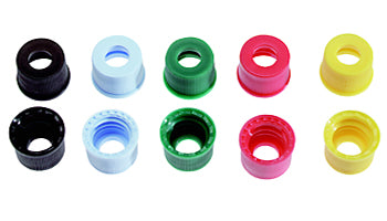 13-425 Open Top Cap, Polypropylene, Green, Empty Cap