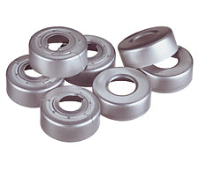 20mm Crimp Seal, Aluminum, Pressure Release, Silver