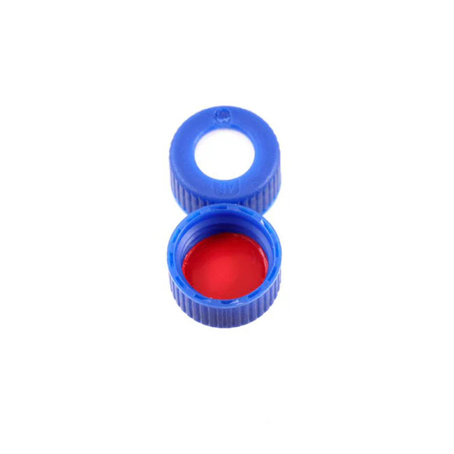 SureSTART™ 9 mm Screw Cap, Level 2 High-throughput Applications, 9mm Blue Sili/PTFE