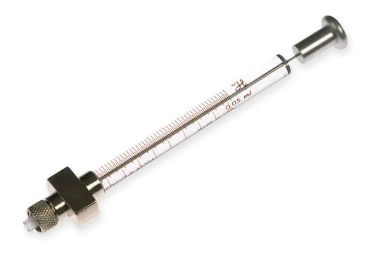 Hamilton™ 1700/1000 Series Gastight™ Instrument Syringe: DX Termination 1705 TLLX diluter right side 50µL 22s gauge