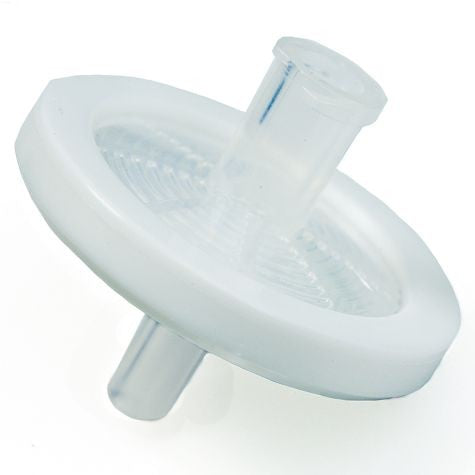 Syringe Filter, 25mm 0.45um, PTFE White Luer Lock Inlet